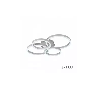 Потолочная люстра светодиодная диммируемая с пультом Ring-New 6815-300/400-X-T WH (iLedex)