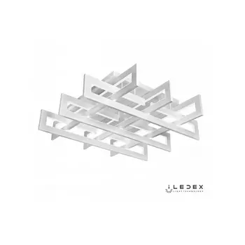Потолочная люстра светодиодная диммируемая с пультом 9082-800*800-X 192W WH iLedex Stalker