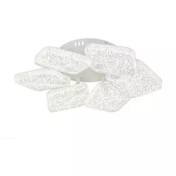 Потолочная люстра (+ночной режим) с пультом светодиодная Escada Agata 10264/6LED 88Вт, изменение цветовой температуры с помощью выключателя, металл/акрил, белый