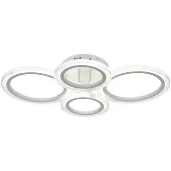 Потолочная люстра (+ночной режим) светодиодная Escada Avani 10258/4LED 55Вт, с ПДУ, металл/акрил, белый