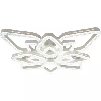 Потолочная люстра (+ночной режим) светодиодная Escada Sedna 10280/8LED 150Вт, с ПДУ, металл/акрил, белый