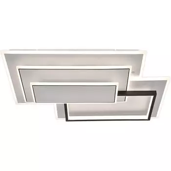 Потолочная люстра светодиодная Escada Stage 10231/5LED 145Вт ИК-пульт, металл/акрил, белый/черный