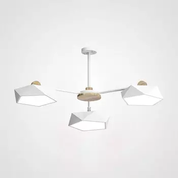 Люстра LED Geometric Ch 3 Белая ImperiumLoft Geometric-Ch01 (186751-26)