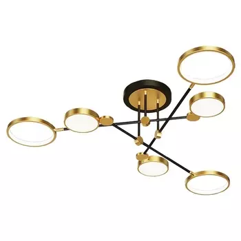 Потолочная люстра IP21 светодиодная Lussole Loft Gilbert LSP-8433