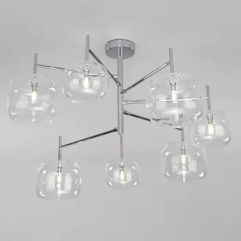 Потолочная люстра светодиодная 70128/7 Eurosvet Jar хром шарики