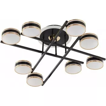 Потолочная люстра светодиодная на штанге Arte Milano Ferrara-71040 278599/8 BK