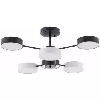 Потолочная люстра светодиодная на штанге Arte Milano Ferrara 250906/6B Bk/Wh