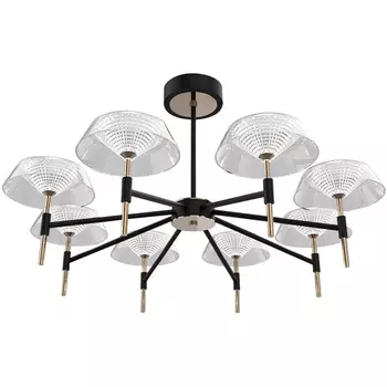 Потолочная люстра светодиодная на штанге Delight Collection MD21001018 MD21001018-8A black/gold DeLight Collection