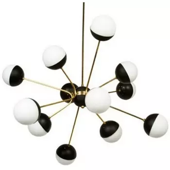 Потолочная LED люстра Rewire Custom Orb Chandelier In 1950 ImperiumLoft 40.1328.Mt.20.Ch (74932-22) в форме шара