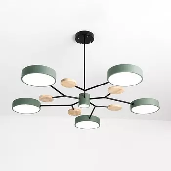 Люстра на штанге Meade 6 Lamps Green ImperiumLoft Meade-01 (207859-26)