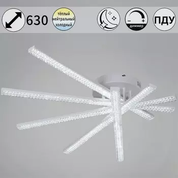 Потолочная люстра (+ночной режим) светодиодная на штанге с пультом Reluce 07138-0.3-05