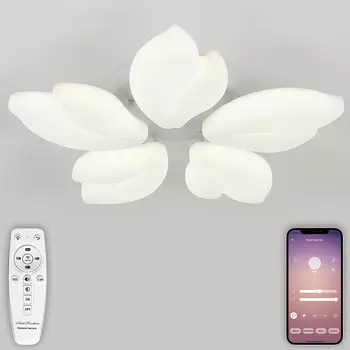 Потолочная люстра светодиодная Natali Kovaltseva Effect LED LAMPS 81116 с пультом ДУ, 100W, белый, LED