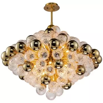 Потолочная люстра светодиодная 100D-18 matt iLamp Rockfeller MBR шарики