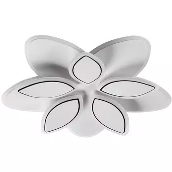 Потолочная люстра светодиодная с цветами Lumion Lotus LED 8014/75CL белый/белый металл/акрилл 75W 220V 3000-6000K