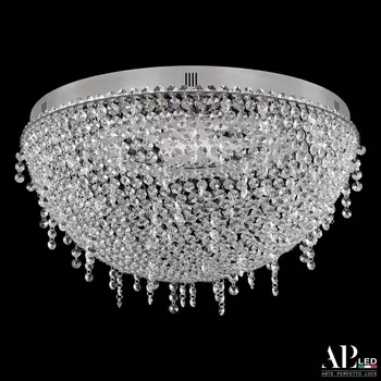 Потолочная люстра хрустальная светодиодная с пультом APL LED Sicilia SH501.2.50.D.LED-DIM.Ni