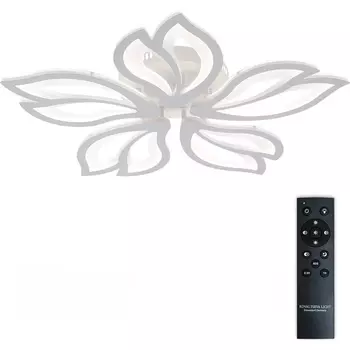 Потолочная люстра светодиодная с пультом ДУ 110W, белый, LED Natali Kovaltseva Fortuna LED LAMPS 81107/4C