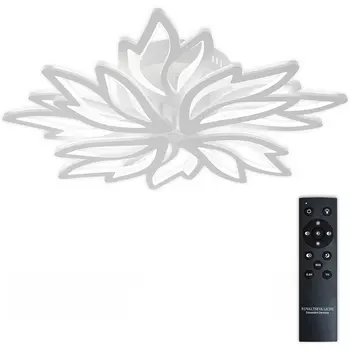 Потолочная люстра светодиодная с пультом ДУ 160W, белый, LED Natali Kovaltseva Rif LED LAMPS 81118/6C