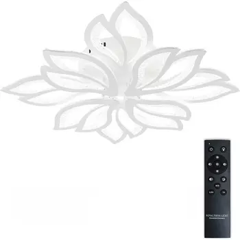 Потолочная люстра светодиодная с пультом ДУ 176W, белый, LED Natali Kovaltseva Fortuna LED LAMPS 81109/7C