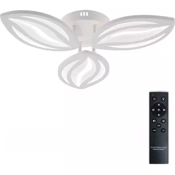 Потолочная люстра (+ночной режим) светодиодная с пультом ДУ 60W, белый, LED Natali Kovaltseva Sm LED LAMPS 81456