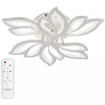 Потолочная люстра светодиодная с пультом ДУ Natali Kovaltseva Simply LED LAMPS 81424 120W, белый, LED