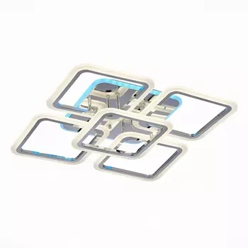 Потолочная люстра светодиодная с пультом и управлением смартфоном регулировкой цветовой температуры яркости ночным режимом EvoLed Qutro SLE200412-05