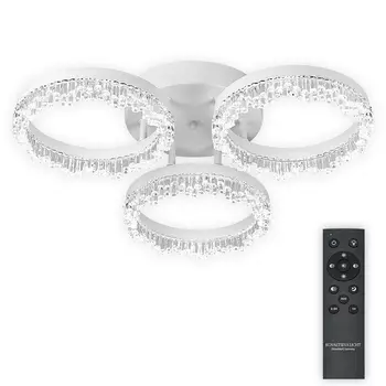 Потолочная люстра светодиодная с пультом Natali Kovaltseva Day LED LAMPS 81483 кольцо