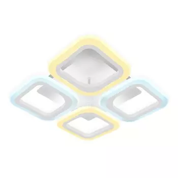 Потолочная люстра светодиодная с пультом регулировкой цветовой температуры и яркости Ambrella Acrylica FA4371