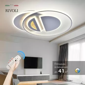 Потолочная люстра светодиодная с пультом регулировкой цветовой температуры и яркости Rivoli Marta 6056-109