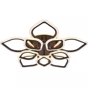 Потолочная люстра светодиодная с пультом регулировкой цветовой температуры и яркости ночным режимом 10212/10LED BL Coffee (Escada)