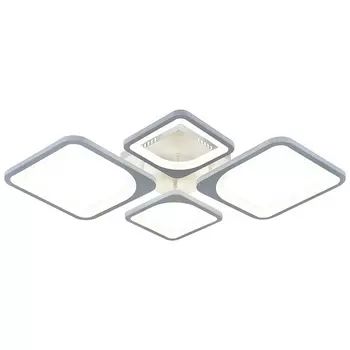Потолочная люстра светодиодная с пультом регулировкой цветовой температуры и яркости ночным режимом 10218/4LED Escada White