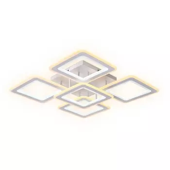 Потолочная люстра светодиодная с пультом регулировкой цветовой температуры и яркости ночным режимом Ambrella Acrylica FA866