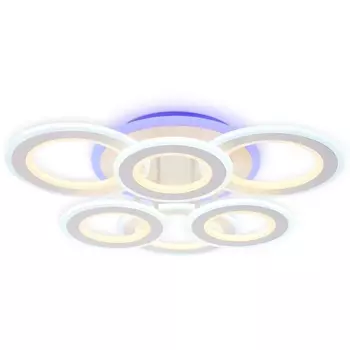 Потолочная люстра светодиодная с пультом регулировкой цветовой температуры и яркости ночным режимом Ambrella Acrylica FA8805
