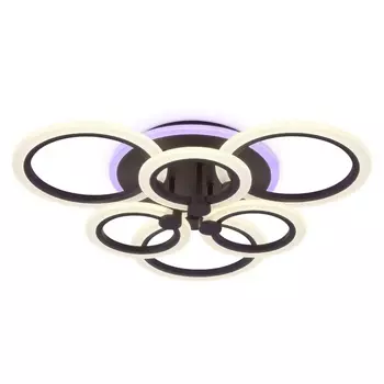 Потолочная люстра светодиодная с пультом регулировкой цветовой температуры и яркости ночным режимом Ambrella Acrylica FA528 (Умный дом)