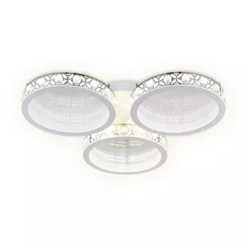 Потолочная люстра светодиодная с пультом регулировкой цветовой температуры и яркости ночным режимом Ambrella Acrylica FA9445