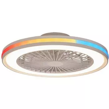 Потолочная RGB люстра с пультом светодиодная с вентилятором Mantra Gamer 7861