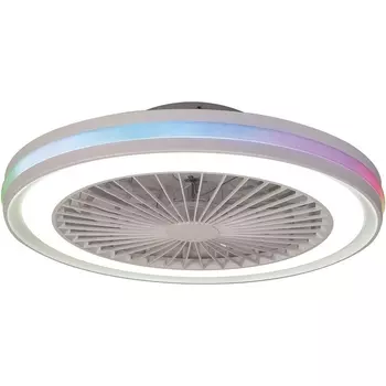 Потолочная RGB люстра с пультом светодиодная с вентилятором Mantra Gamer 8291