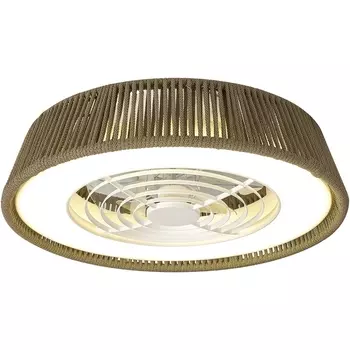 Потолочная люстра с пультом светодиодная с вентилятором IP44 Mantra Polinesia 8228