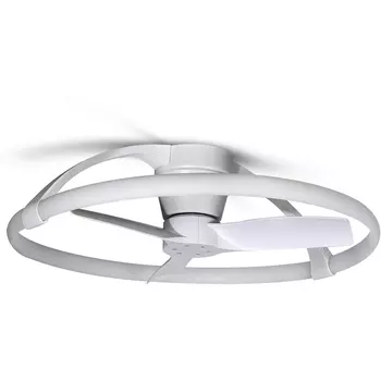 Потолочная люстра светодиодная с вентилятором пультом и управлением смартфоном голосовым регулировкой цветовой температуры Mantra Nepal 7801 (Умный дом)