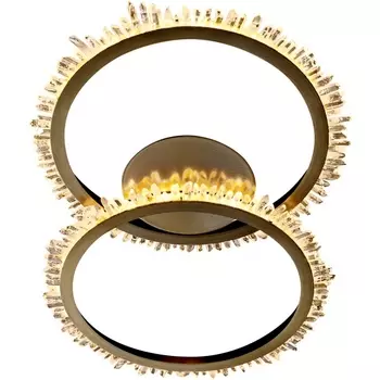 Потолочная люстра светодиоднаяхрустальная Delight Collection Quartz Halo MX20020154-2A satin gold кольцо DeLight Collection