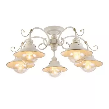 Потолочная люстра Omnilux Torri OML-50807-05 (молочный цвет)