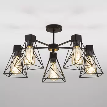 Потолочная люстра 70107/5 Eurosvet Trappola черный