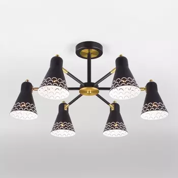 Потолочная люстра 70100/6 Eurosvet Trina черный