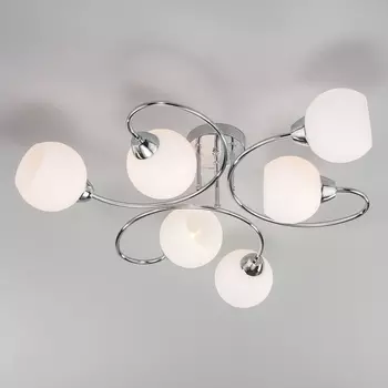 Потолочная люстра 30136/6 Eurosvet Tulia хром шарики