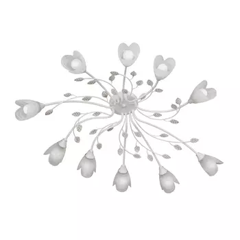 Потолочная люстра Vitaluce V3930-0/10PL с цветами