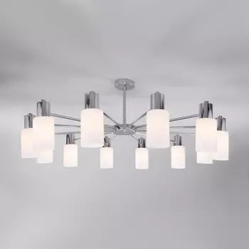 Потолочная люстра 70160/12 Eurosvet Vegga хром (Умный дом, Алиса, WiFi, голосовое управление)