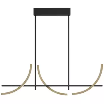 Потолочная светодиодная люстра на штанге Maytoni Wabi MOD428PL-L20BK