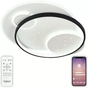 Потолочная светодиодная люстра с пультом и управлением смартфоном 140W 83117 Natali Kovaltseva Future INNOVATION STYLE