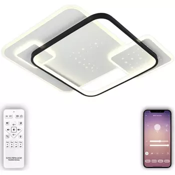 Потолочная светодиодная люстра с пультом и управлением смартфоном 160W 83116 Natali Kovaltseva Future INNOVATION STYLE