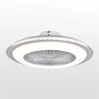 Потолочная светодиодная люстра с вентилятором Lussole Moonlight LSP-7462