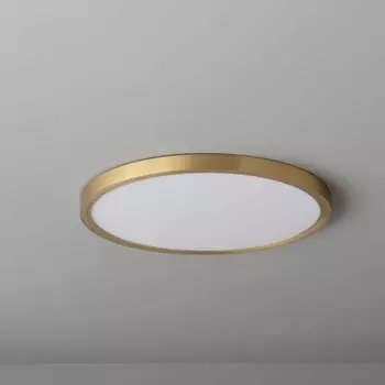 Потолочный светодиодный светильник круглый Belfast Glenmore 8088-3H BR Латунь / Акрил